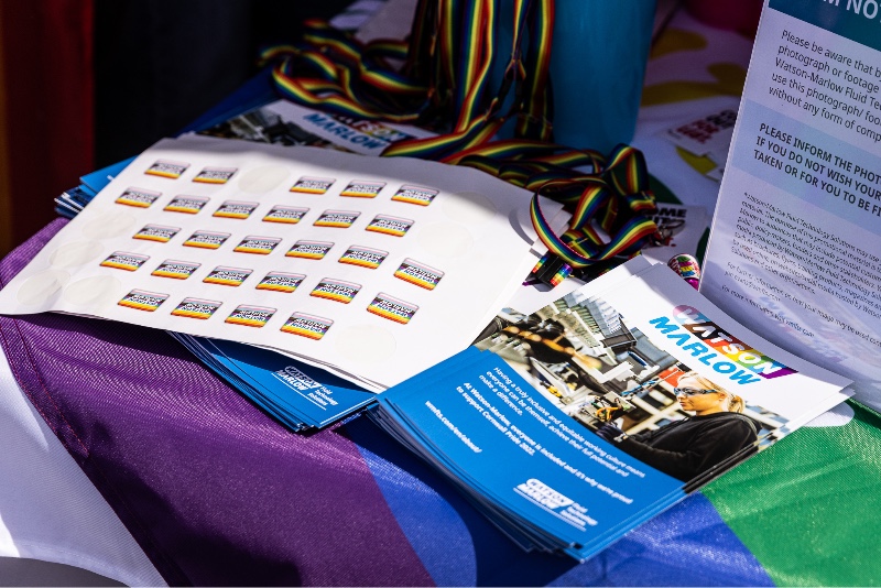 Watson Marlow's partner stall at Pride in Falmouth 2022