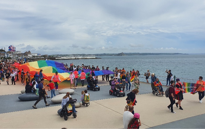 Celebrating Penzance Pride in style with members of our LGBTQ+ community